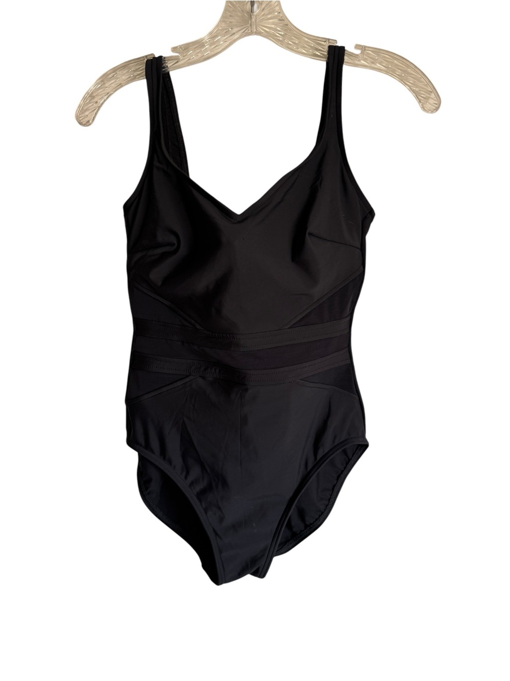 Miraclesuit Women's Swim One Piece Swimsuit Black Bathing Suit Swimwear  Size 8
